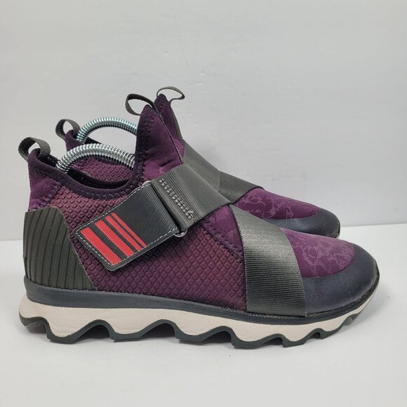 Sorel Kinetic Sneak Women's Purple Knit Slip On Sneakers NL3374-506 US Size 8.5 - Picture 1 of 10